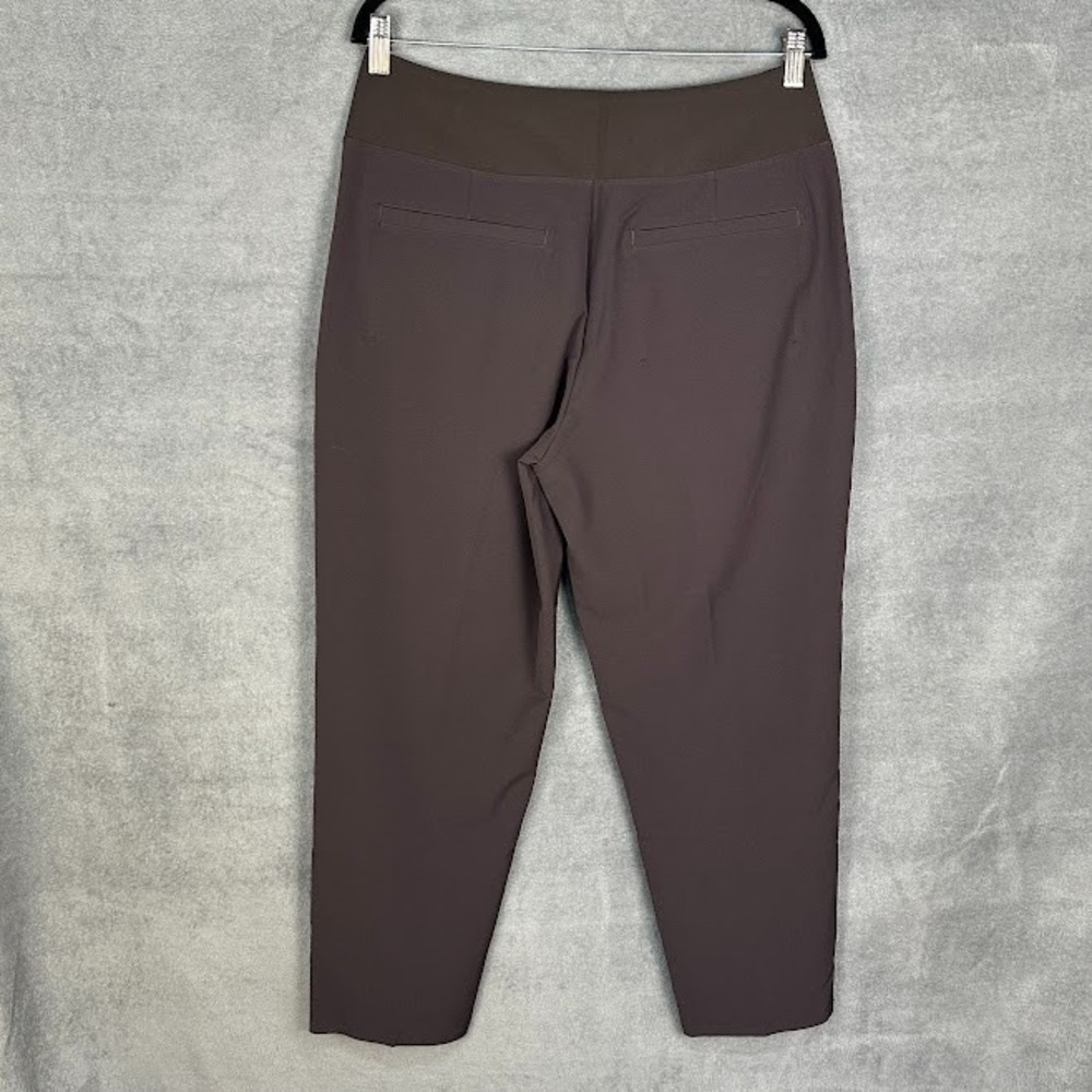 Athleta Endless High Rise Pants Womens 12 Brown Pullon Stretch Comfort Travel - Picture 7 of 15